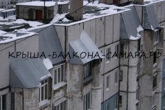 Плановая замена старых балконных крыш на круглые 3