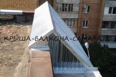 Крыша над парапетом на Балаковская 8-2